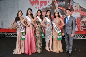 Vencedoras do Miss Nikkey Brasil e o coordenador Kendi Yamai